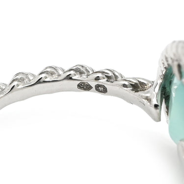 ブシュロン BOUCHERON セルパンボエム JRG0313749 ライトブルー×ホワイトゴールド K18WG アクアプレーズ #49 リング 指輪 ホワイトゴールド Au750 18K アクアプレーズ 青 水色 雫 ドロップ型 9号