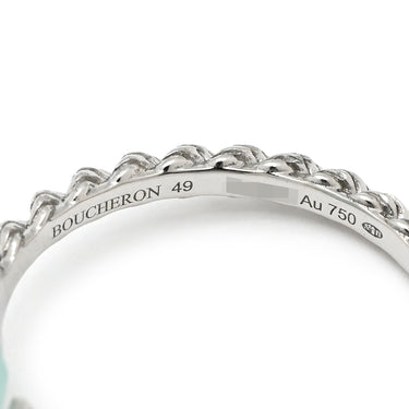 ブシュロン BOUCHERON セルパンボエム JRG0313749 ライトブルー×ホワイトゴールド K18WG アクアプレーズ #49 リング 指輪 ホワイトゴールド Au750 18K アクアプレーズ 青 水色 雫 ドロップ型 9号