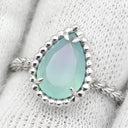 ブシュロン BOUCHERON セルパンボエム JRG0313749 ライトブルー×ホワイトゴールド K18WG アクアプレーズ #49 リング 指輪 ホワイトゴールド Au750 18K アクアプレーズ 青 水色 雫 ドロップ型 9号