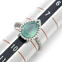 ブシュロン BOUCHERON セルパンボエム JRG0313749 ライトブルー×ホワイトゴールド K18WG アクアプレーズ #49 リング 指輪 ホワイトゴールド Au750 18K アクアプレーズ 青 水色 雫 ドロップ型 9号