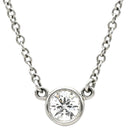 ティファニー Tiffany & Co バイザヤード シングルダイヤモンド ペンダント プラチナシルバー Pt950 ダイヤモンド ネックレス Pt T&Co. 1石 エルサペレッティ