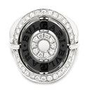 ブルガリ BVLGARI アストラーレ チェルキ ブラック×ホワイトゴールド K18WG ダイヤモンド セラミック リング 指輪 BVLGARI Au750 18K 18金 セラミック ダイヤ 11号