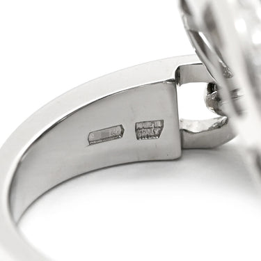 ブルガリ BVLGARI アストラーレ チェルキ ブラック×ホワイトゴールド K18WG ダイヤモンド セラミック リング 指輪 BVLGARI Au750 18K 18金 セラミック ダイヤ 11号