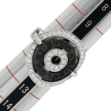 ブルガリ BVLGARI アストラーレ チェルキ ブラック×ホワイトゴールド K18WG ダイヤモンド セラミック リング 指輪 BVLGARI Au750 18K 18金 セラミック ダイヤ 11号
