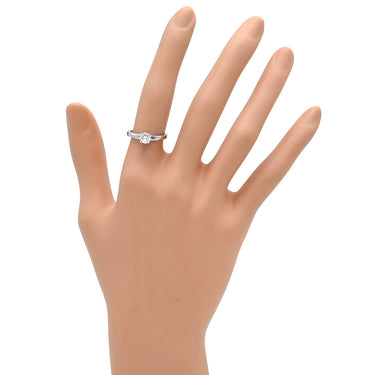 ブルガリ BVLGARI グリフソリテール ダイヤリング プラチナシルバー Pt950 ダイヤモンド リング 指輪 プラチナム 1粒 ダイヤ エンゲージ マリッジ ブライダル 10.5号