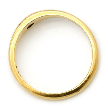 ティファニー Tiffany & Co カーブド バンドリング エメラルド イエローゴールド K18YG リング 指輪 T＆Co. 750 750YG 10号