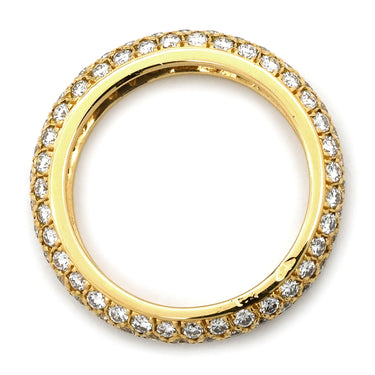 カルティエ Cartier ミミスター フルパヴェリング イエローゴールド K18YG ダイヤモンド #48(JP8) リング 指輪 Au750 18金 18K ダイヤ 8号