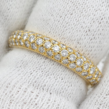 カルティエ Cartier ミミスター フルパヴェリング イエローゴールド K18YG ダイヤモンド #48(JP8) リング 指輪 Au750 18金 18K ダイヤ 8号