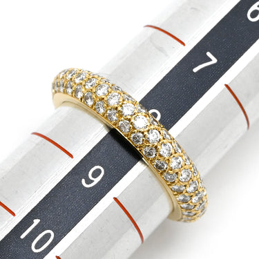 カルティエ Cartier ミミスター フルパヴェリング イエローゴールド K18YG ダイヤモンド #48(JP8) リング 指輪 Au750 18金 18K ダイヤ 8号