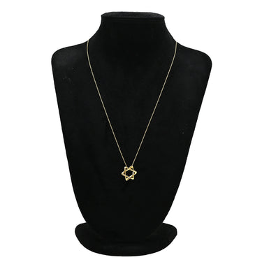 ティファニー Tiffany & Co スター オブ ダビデ イエローゴールド K18YG ネックレス ダビデの星 エルサペレッティ Au750 YG
