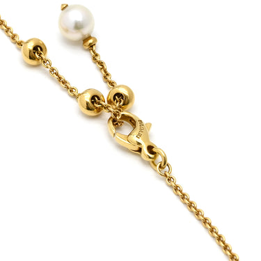 ブルガリ BVLGARI アレグラ マルチカラー イエローゴールド×マルチカラー K18YG ダイヤモンド パール マルチストーン ネックレス Au750 18K 18金 パール ペンダント カラフル セミプレシャスストーン