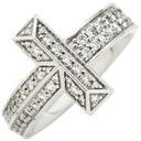 ティファニー Tiffany & Co Tワン ワイド ダイヤ 68170036 ホワイトゴールド K18WG ダイヤモンド リング 指輪 T＆Co. 750 WG 18金 パヴェダイヤ 10号