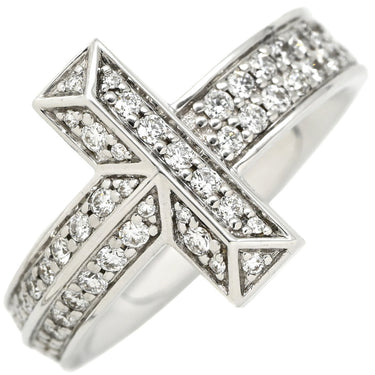 ティファニー Tiffany & Co Tワン ワイド ダイヤ 68170036 ホワイトゴールド K18WG ダイヤモンド リング 指輪 T＆Co. 750 WG 18金 パヴェダイヤ 10号