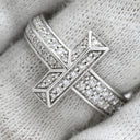 ティファニー Tiffany & Co Tワン ワイド ダイヤ 68170036 ホワイトゴールド K18WG ダイヤモンド リング 指輪 T＆Co. 750 WG 18金 パヴェダイヤ 10号