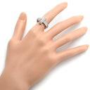 ティファニー Tiffany & Co Tワン ワイド ダイヤ 68170036 ホワイトゴールド K18WG ダイヤモンド リング 指輪 T＆Co. 750 WG 18金 パヴェダイヤ 10号