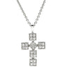 ブルガリ BVLGARI ルチア ラテンクロス ペンダント ホワイトゴールド K18WG ダイヤモンド ネックレス Au750 18K 18金 ダイヤ 十字架