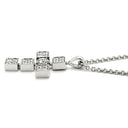 ブルガリ BVLGARI ルチア ラテンクロス ペンダント ホワイトゴールド K18WG ダイヤモンド ネックレス Au750 18K 18金 ダイヤ 十字架