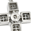 ブルガリ BVLGARI ルチア ラテンクロス ペンダント ホワイトゴールド K18WG ダイヤモンド ネックレス Au750 18K 18金 ダイヤ 十字架