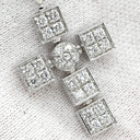 ブルガリ BVLGARI ルチア ラテンクロス ペンダント ホワイトゴールド K18WG ダイヤモンド ネックレス Au750 18K 18金 ダイヤ 十字架