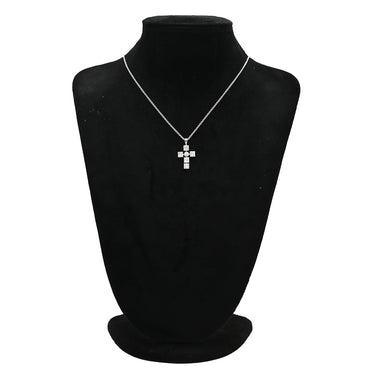 ブルガリ BVLGARI ルチア ラテンクロス ペンダント ホワイトゴールド K18WG ダイヤモンド ネックレス Au750 18K 18金 ダイヤ 十字架