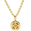 ブルガリ BVLGARI コロナネックレス イエローゴールド K18YG ダイヤモンド ネックレス BVLGARI Au750 18K ダイヤ 1P 1粒