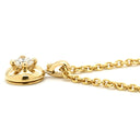 ブルガリ BVLGARI コロナネックレス イエローゴールド K18YG ダイヤモンド ネックレス BVLGARI Au750 18K ダイヤ 1P 1粒