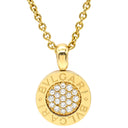 ブルガリ BVLGARI ブルガリブルガリ ペンダント イエローゴールド K18YG ダイヤモンド ネックレス Au750 18K 18金 旧型金具
