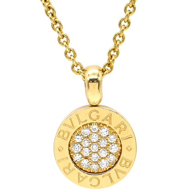 ブルガリ BVLGARI ブルガリブルガリ ペンダント イエローゴールド K18YG ダイヤモンド ネックレス Au750 18K 18金 旧型金具