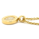 ブルガリ BVLGARI ブルガリブルガリ ペンダント イエローゴールド K18YG ダイヤモンド ネックレス Au750 18K 18金 旧型金具