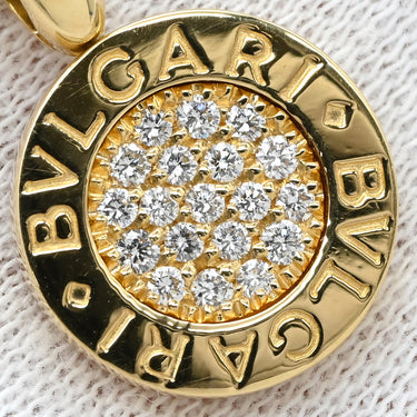 ブルガリ BVLGARI ブルガリブルガリ ペンダント イエローゴールド K18YG ダイヤモンド ネックレス Au750 18K 18金 旧型金具