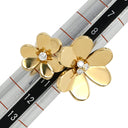 ヴァンクリーフアーペル Van Cleef & Arpels フリヴォル アントレ レ ドア VCARPJMD00 イエローゴールド K18YG ダイヤモンド #50(JP10) リング 指輪 フラワー 4Pダイヤ 10号