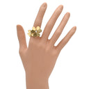 ヴァンクリーフアーペル Van Cleef & Arpels フリヴォル アントレ レ ドア VCARPJMD00 イエローゴールド K18YG ダイヤモンド #50(JP10) リング 指輪 フラワー 4Pダイヤ 10号