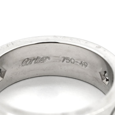カルティエ Cartier ラブリング ハーフダイヤ B4032549 ホワイトゴールド K18WG ダイヤモンド #49 リング 指輪 LOVE Ring Au750 18K 18金 3P 3石 3粒ダイヤ 9号