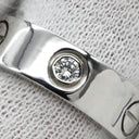 カルティエ Cartier ラブリング ハーフダイヤ B4032549 ホワイトゴールド K18WG ダイヤモンド #49 リング 指輪 LOVE Ring Au750 18K 18金 3P 3石 3粒ダイヤ 9号