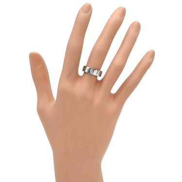 カルティエ Cartier ラブリング ハーフダイヤ B4032549 ホワイトゴールド K18WG ダイヤモンド #49 リング 指輪 LOVE Ring Au750 18K 18金 3P 3石 3粒ダイヤ 9号