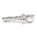 ノンブランド NON BRAND クロス ダイヤモンド 0.30ct ホワイトゴールド K18WG ダイヤモンド ペンダントトップ 11石 11P 十字架 18K 18金 750WG ネックレストップ ペンダントヘッド チャーム