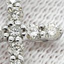 ノンブランド NON BRAND クロス ダイヤモンド 0.30ct ホワイトゴールド K18WG ダイヤモンド ペンダントトップ 11石 11P 十字架 18K 18金 750WG ネックレストップ ペンダントヘッド チャーム