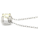 ノンブランド NON BRAND ダイヤモンド 0.50ct ペンダント ホワイトゴールド K18WG ダイヤモンド ネックレス スクエア 1P 1粒 1石 ラウンドブリリアントカット 18K 750 WG 18金