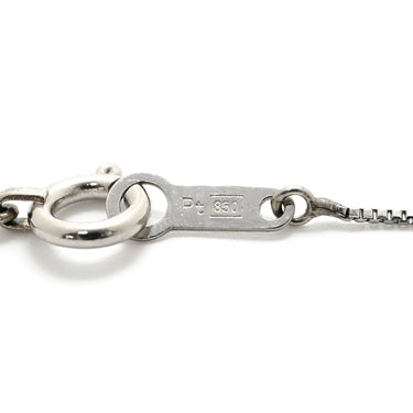 ノンブランド NON BRAND ダイヤ ペンダント プラチナシルバー Pt900 ダイヤモンド Pt850(チェーン) ネックレス プラチナム 1P 1石 1粒 ソリティア 6本爪 ラウンド ベネチアンチェーン マチネサイズ