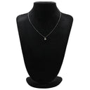 ノンブランド NON BRAND ダイヤ ペンダント プラチナシルバー Pt900 ダイヤモンド Pt850(チェーン) ネックレス プラチナム 1P 1石 1粒 ソリティア 6本爪 ラウンド ベネチアンチェーン マチネサイズ