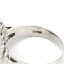 ノンブランド NON BRAND ブルーサファイア 6.6ct ダイヤリング プラチナシルバー Pt900 サファイア ダイヤモンド リング 指輪 青 ブルー 大粒 ラージ ブルー オーバルカット ひし形 Pt900 13号