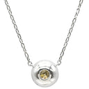 ノンブランド NON BRAND ダイヤ ペンダント プラチナシルバー Pt900 ダイヤモンド Pt850(チェーン) ネックレス 1P 1石 1粒 ダイヤモンド