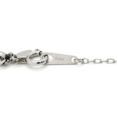 ノンブランド NON BRAND ダイヤ ペンダント プラチナシルバー Pt900 ダイヤモンド Pt850(チェーン) ネックレス 1P 1石 1粒 ダイヤモンド