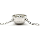 ノンブランド NON BRAND ダイヤ ペンダント プラチナシルバー Pt900 ダイヤモンド Pt850(チェーン) ネックレス 1P 1石 1粒 ダイヤモンド