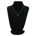 ノンブランド NON BRAND ダイヤ ペンダント プラチナシルバー Pt900 ダイヤモンド Pt850(チェーン) ネックレス 1P 1石 1粒 ダイヤモンド