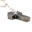 ノンブランド NON BRAND ダイヤ アクアマリン ペリドット ガーネット ブラックダイヤ ホワイトゴールド K18WG ダイヤモンド アクアマリン ペリドット ガーネット ブラックダイヤモンド ペンダントトップ ネックレストップ 18K 18金 750 十字架 2点セット