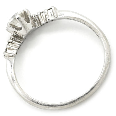 ノンブランド NON BRAND ダイヤリング プラチナシルバー Pt900 ダイヤモンド リング 指輪 8号