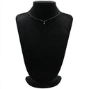 ノンブランド NON BRAND ダイヤ ペンダント プラチナシルバー Pt900 ダイヤモンド Pt850(チェーン) ネックレス プラチナム 4P 4石 4粒 ドロップ ラインストーン バートップ