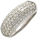 ノンブランド NON BRAND ダイヤリング プラチナシルバー Pt900 ダイヤモンド リング 指輪 パヴェダイヤ 13号