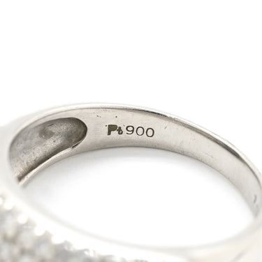 ノンブランド NON BRAND ダイヤリング プラチナシルバー Pt900 ダイヤモンド リング 指輪 パヴェダイヤ 13号